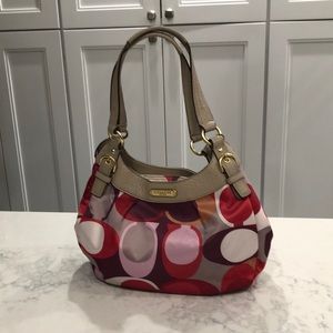 COACH Scarf Print Sateen Tote